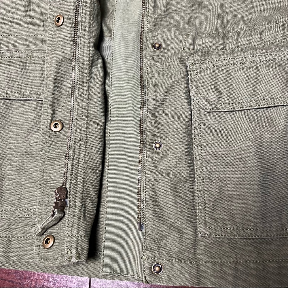 MADEWELL Dispatch Jacket Olive Army Green Military Style Canvas Size XS - Picture 11 of 15